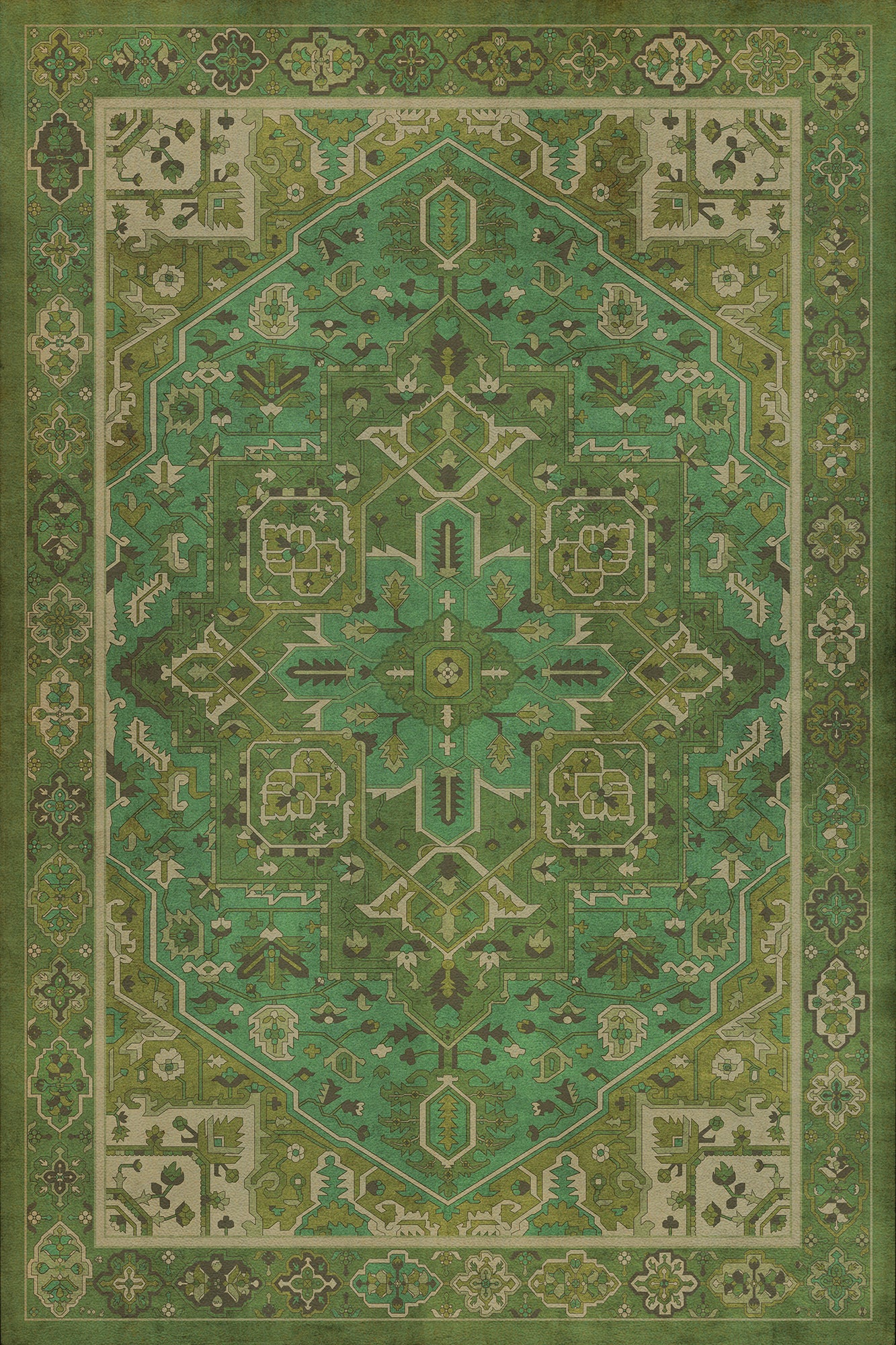 Vintage Vinyl Rug - Camelot - Avalon