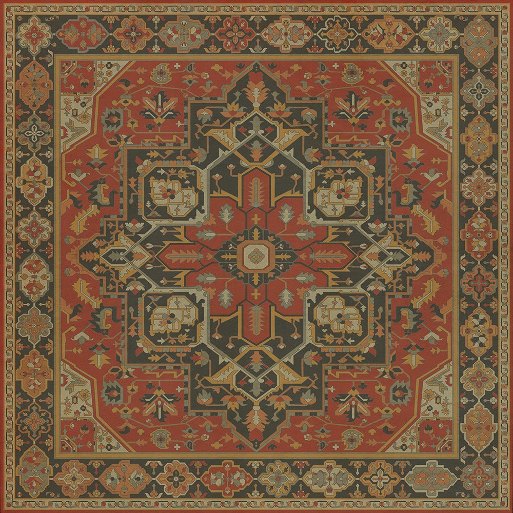 Vintage Vinyl Rug - Camelot - Battle of Camlann