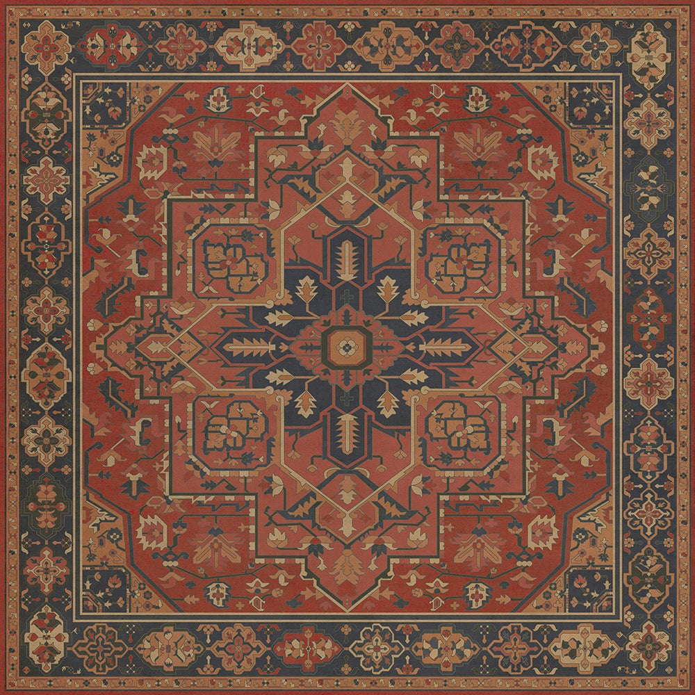 Vintage Vinyl Rug - Camelot - King Arthur