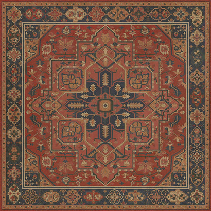 Vintage Vinyl Rug - Camelot - King Arthur
