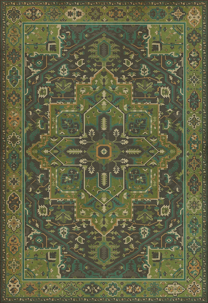 Vintage Vinyl Rug - Camelot - The Green Knight