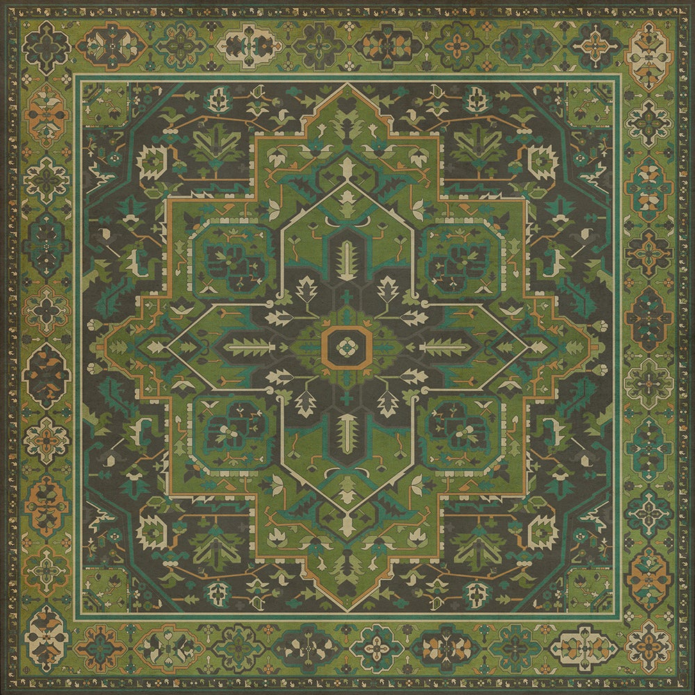 Vintage Vinyl Rug - Camelot - The Green Knight