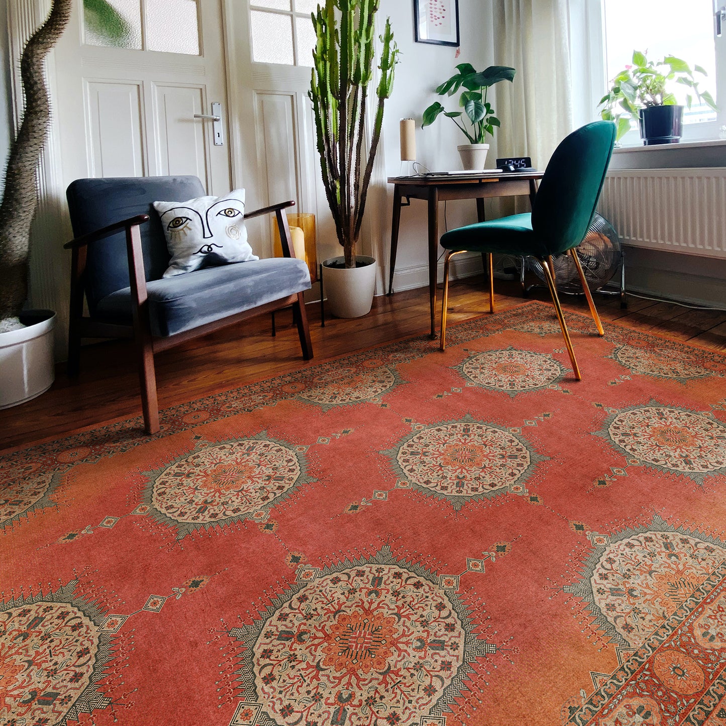 Vintage Vinyl Rug - Tabriz - Amesha