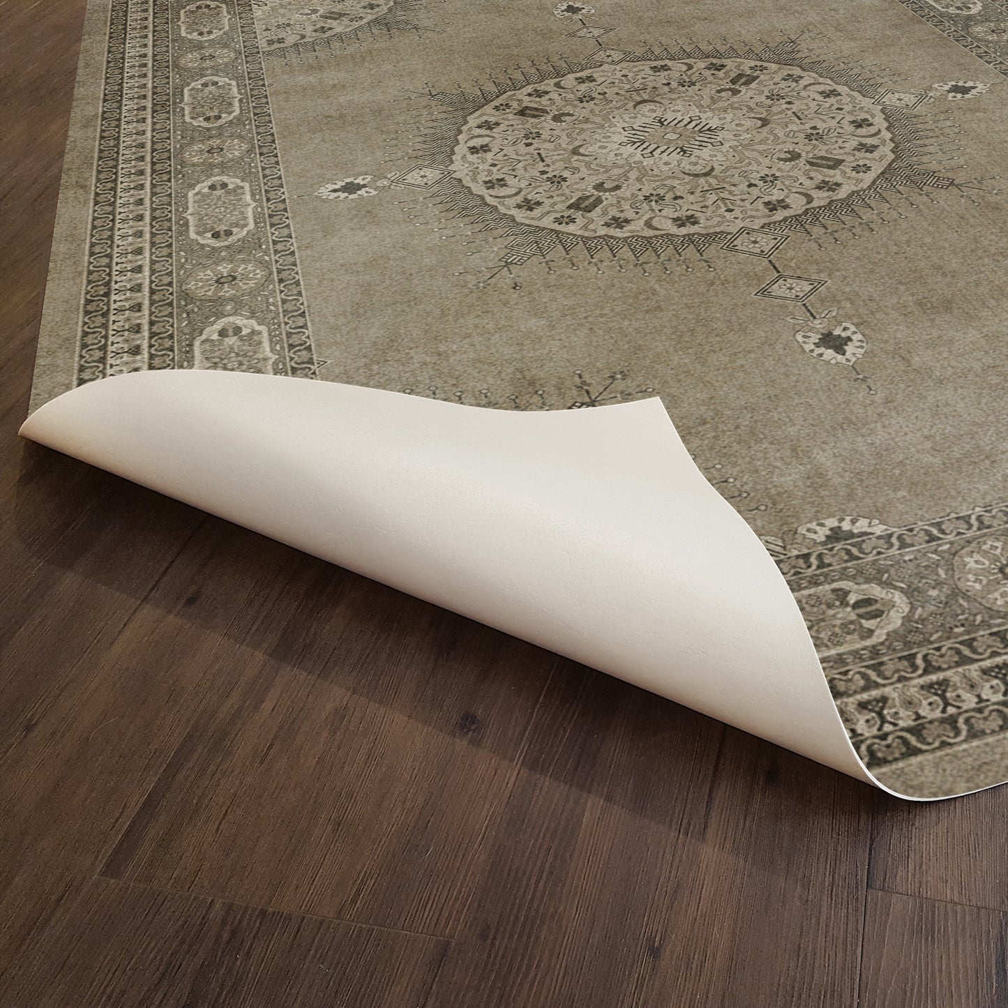 Vintage Vinyl Rug - Tabriz - Daeva