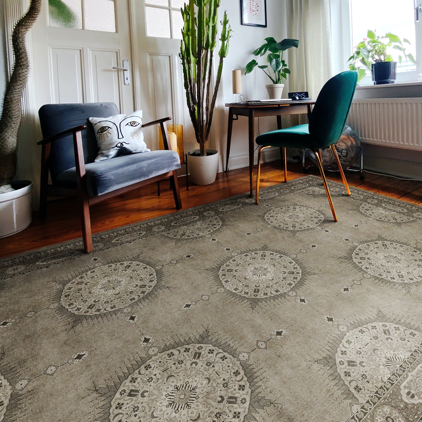Vintage Vinyl Rug - Tabriz - Daeva