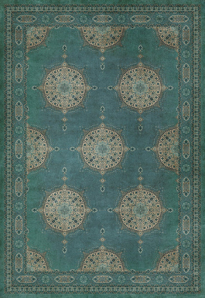 Vintage Vinyl Rug - Tabriz - Govad