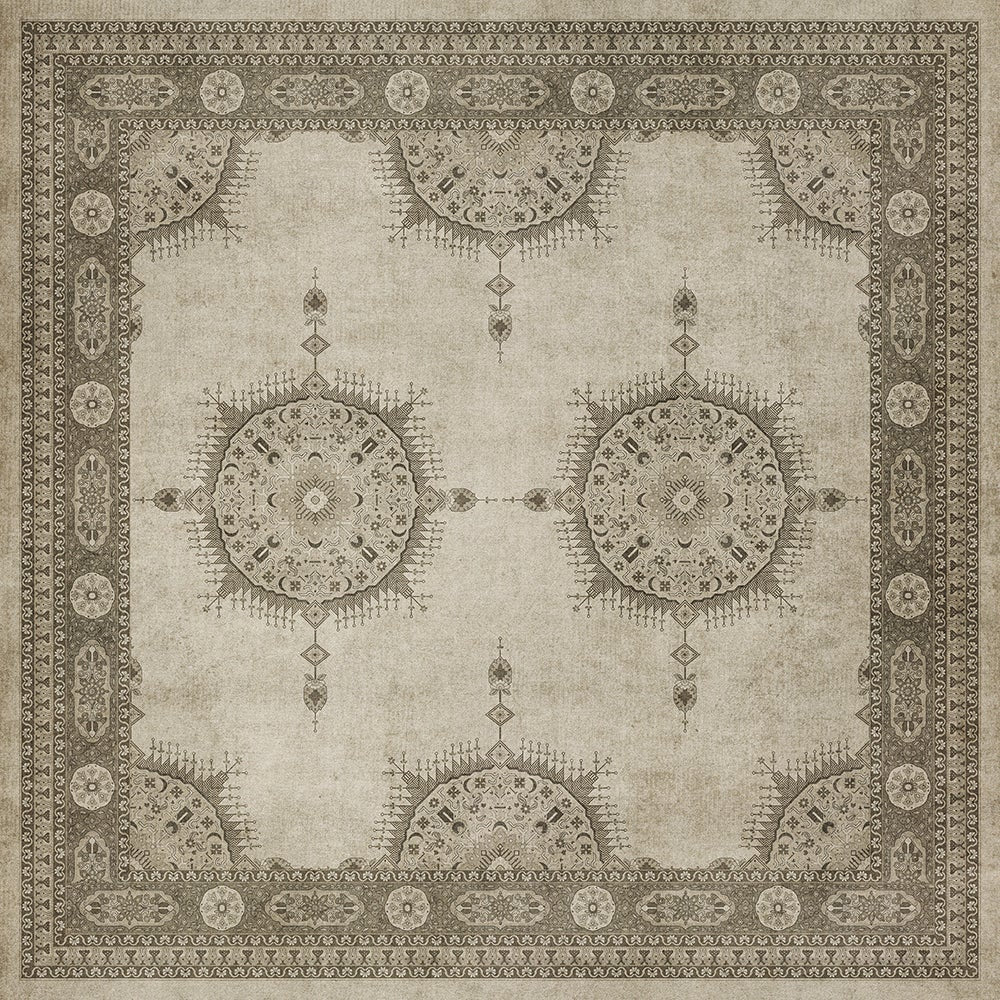 Vintage Vinyl Rug - Tabriz - Mithras