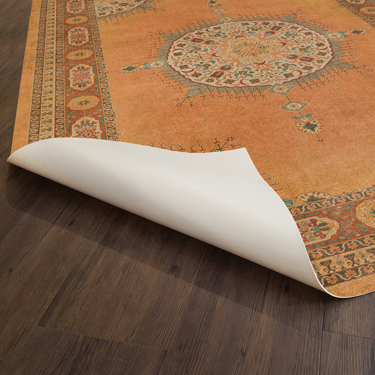 Vintage Vinyl Rug - Tabriz - Zurvan