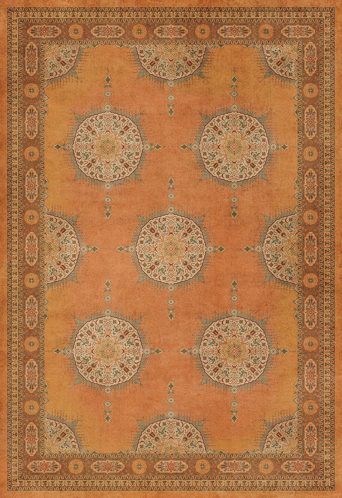 Vintage Vinyl Rug - Tabriz - Zurvan