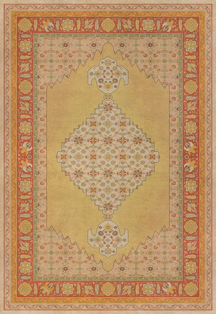 Vintage Vinyl Rug - Agra - Bishan
