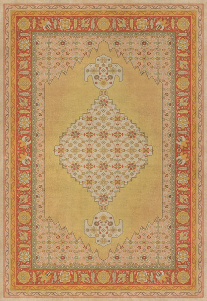 Vintage Vinyl Rug - Agra - Bishan