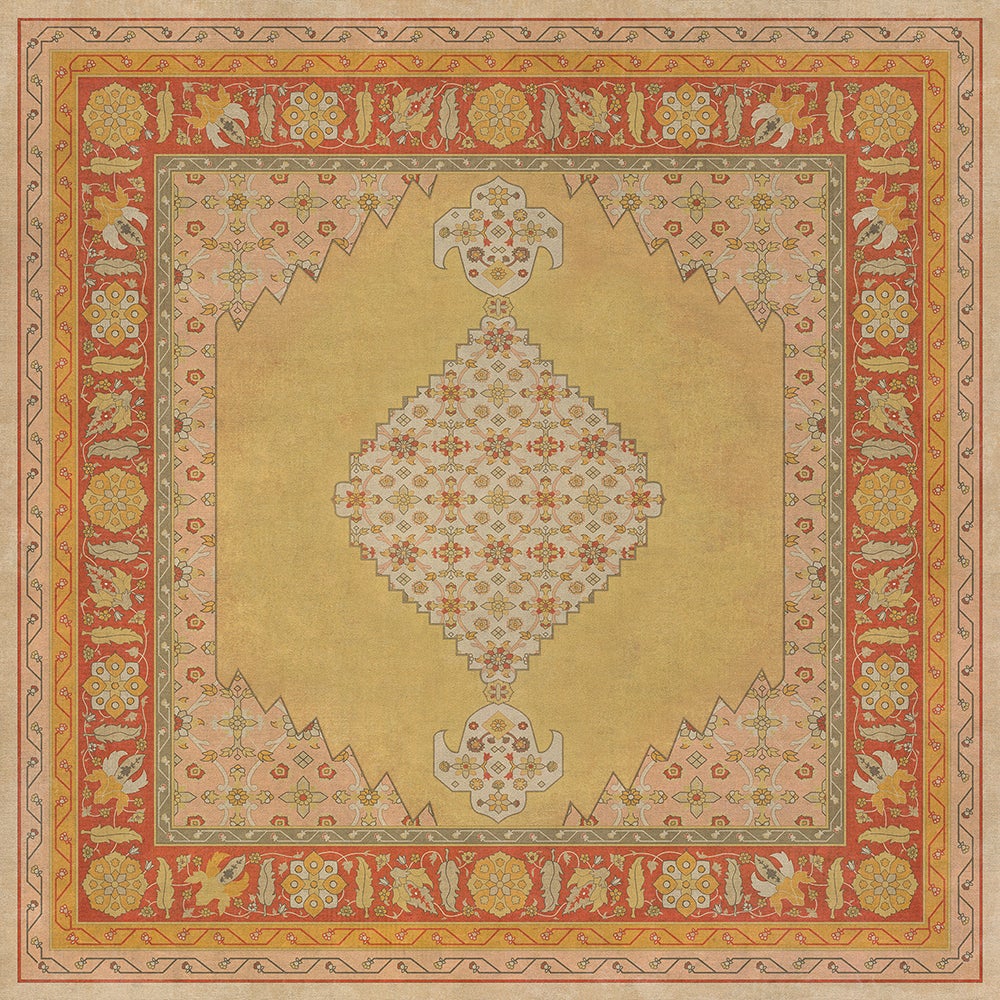 Vintage Vinyl Rug - Agra - Bishan