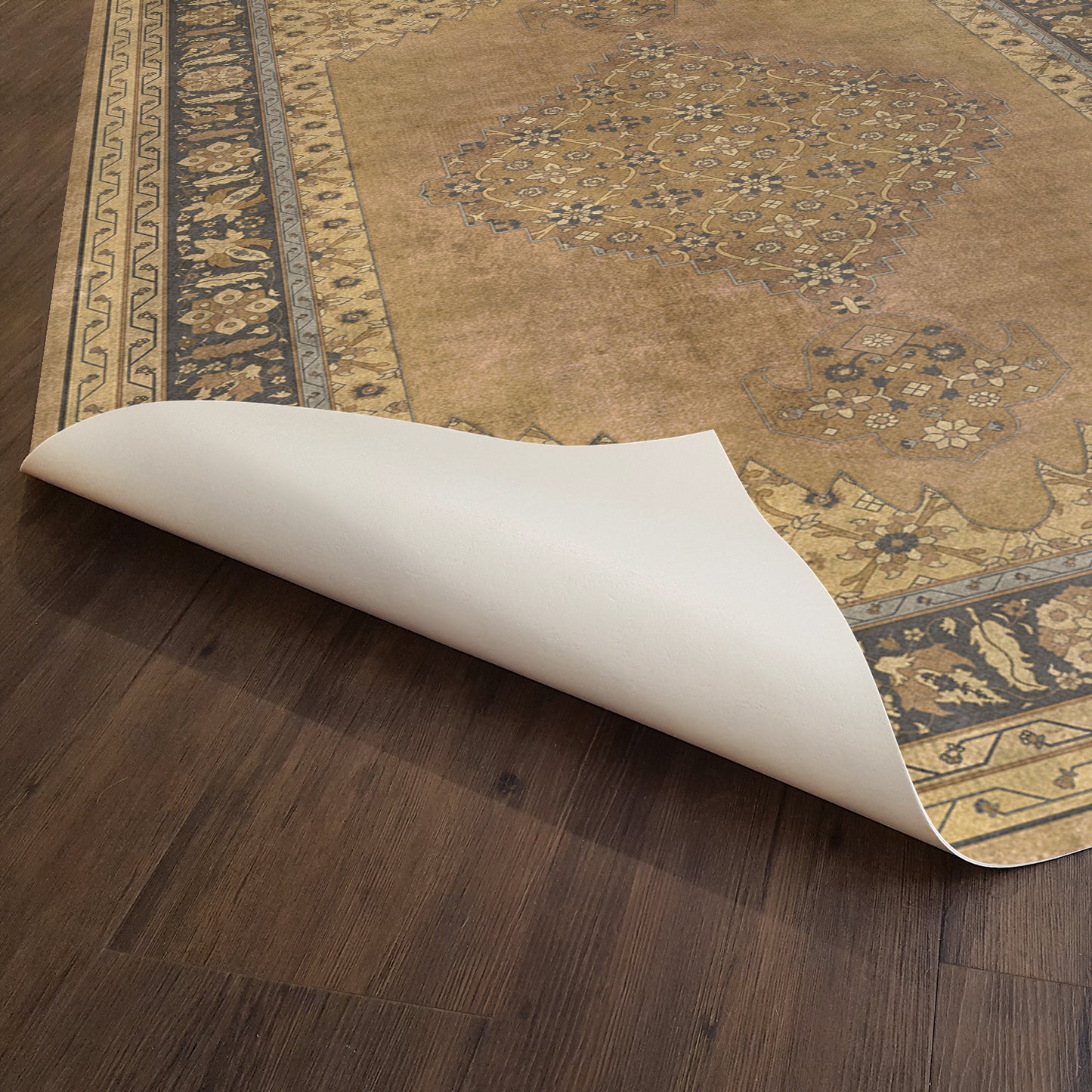 Vintage Vinyl Rug - Agra - Jahan