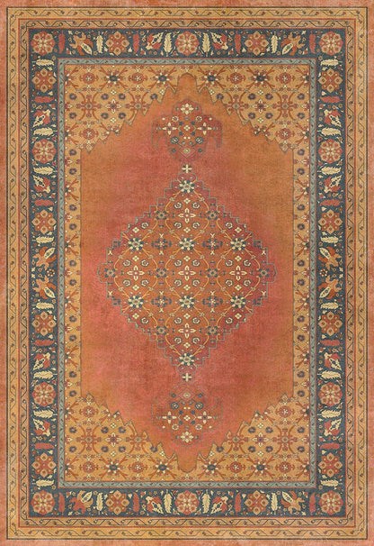 Vintage Vinyl Rug - Agra - Mughal