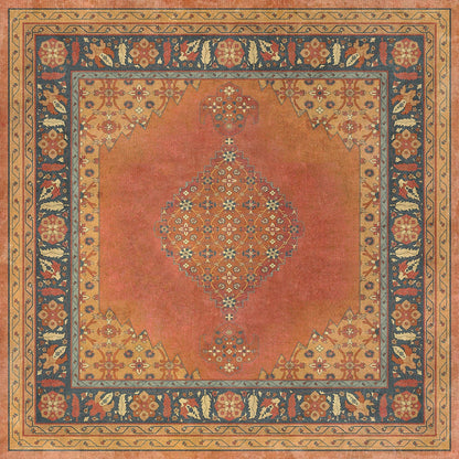 Vintage Vinyl Rug - Agra - Mughal