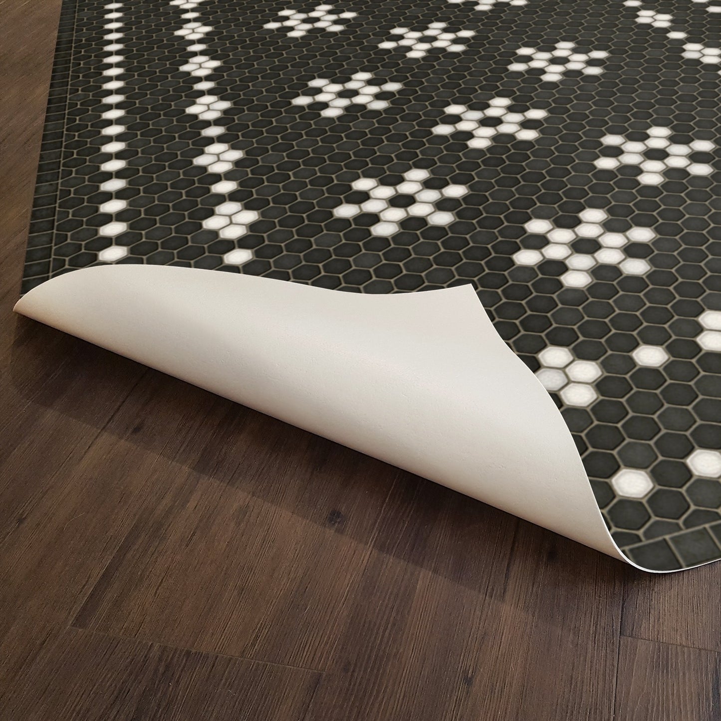 Vintage Vinyl Rug - Mosaic B - Belmont Park