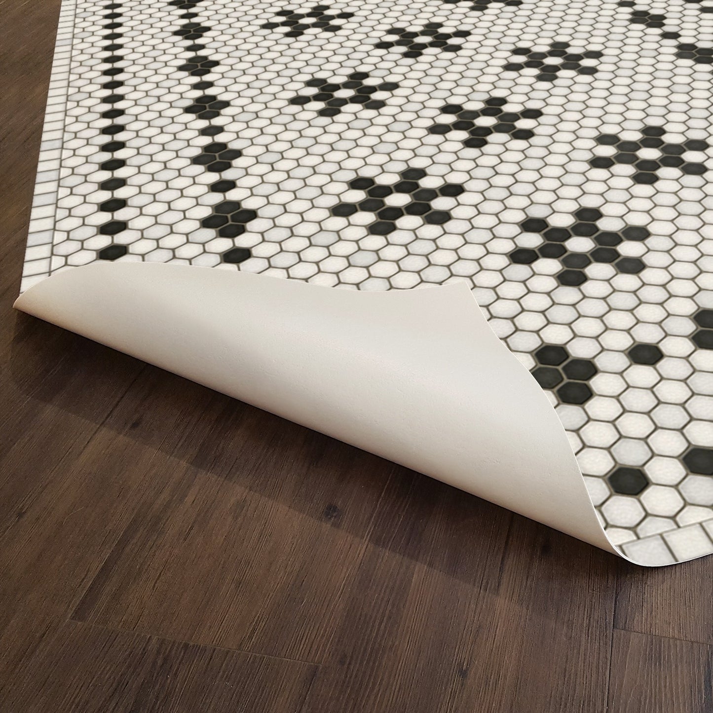 Vintage Vinyl Rug - Mosaic B - Clemont Avenue
