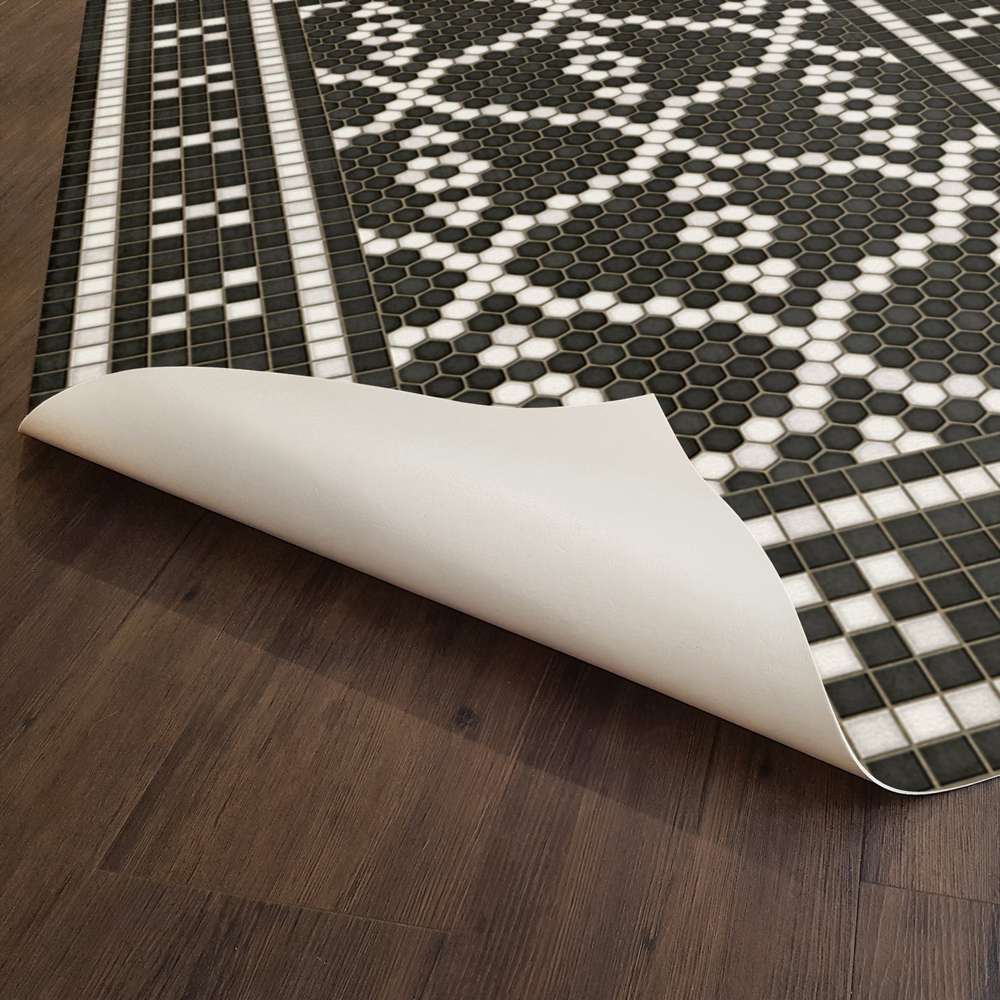 Vintage Vinyl Rug - Mosaic F - Kingsbridge Road