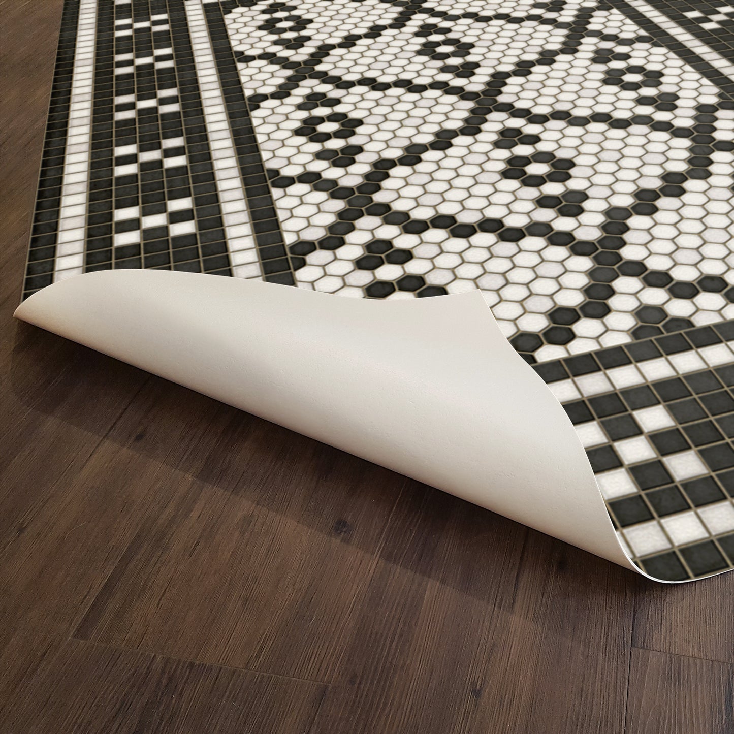 Vintage Vinyl Rug - Mosaic F - Pelham Bay Park