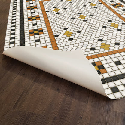 Vintage Vinyl Rug - Mosaic G - Rawson Street
