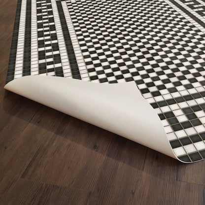 Vintage Vinyl Rug - Mosaic H - Warren Street