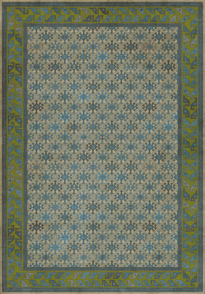 Vintage Vinyl Rug - Daghestan - Babki