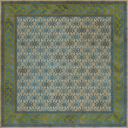 Vintage Vinyl Rug - Daghestan - Babki
