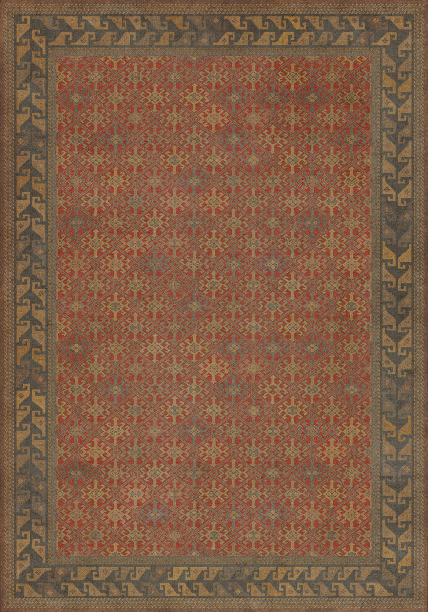 Vintage Vinyl Rug - Daghestan - Bazara Net