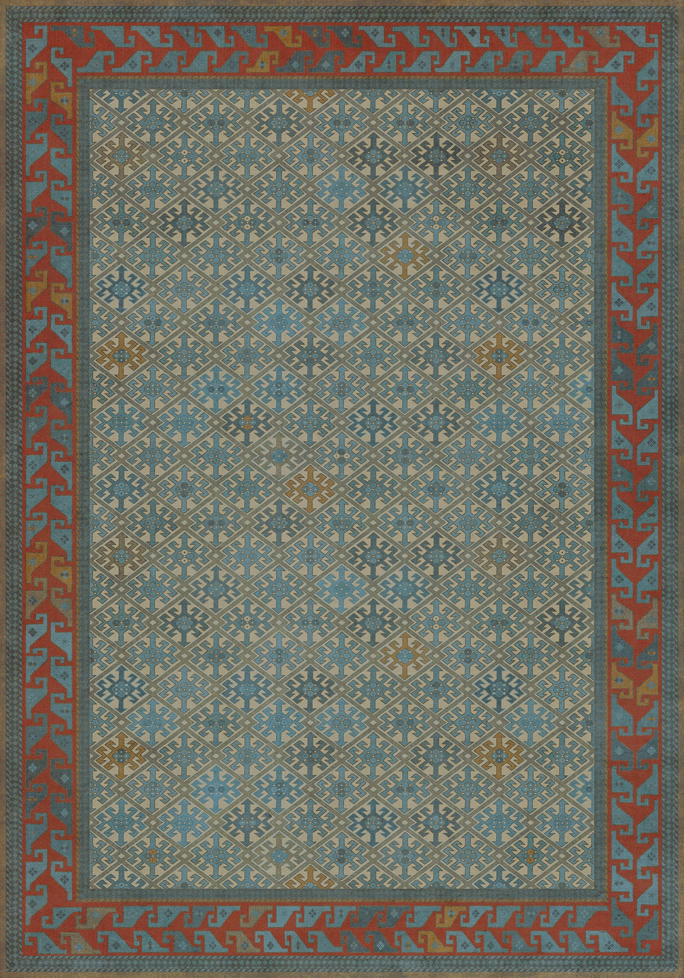 Vintage Vinyl Rug - Daghestan - Kruta