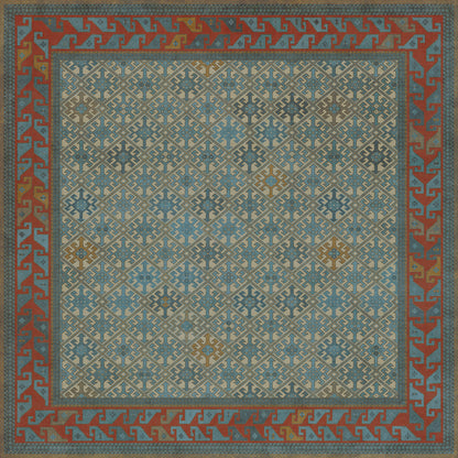 Vintage Vinyl Rug - Daghestan - Kruta
