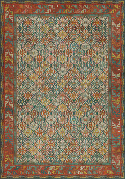 Vintage Vinyl Rug - Daghestan - Raduga