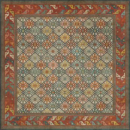Vintage Vinyl Rug - Daghestan - Raduga