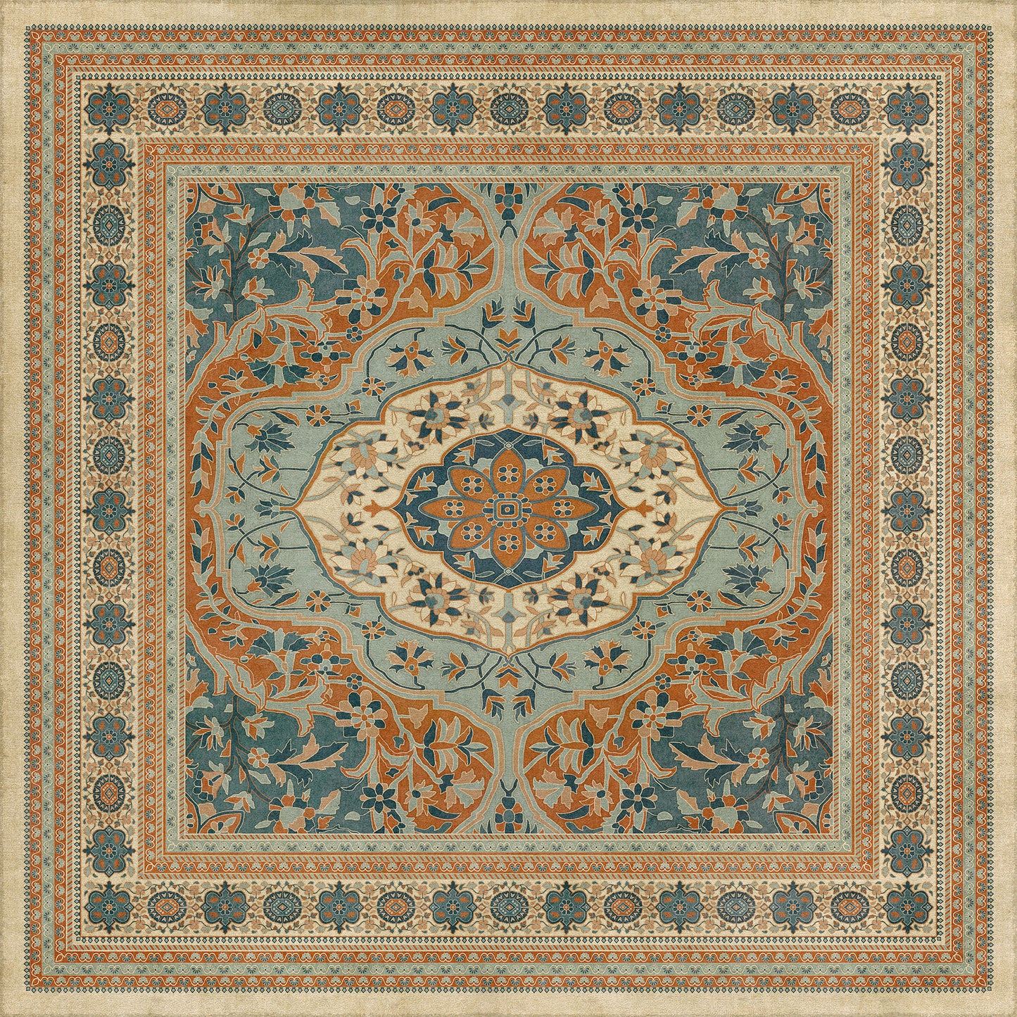 Vintage Vinyl Rug - Farahan - Ava