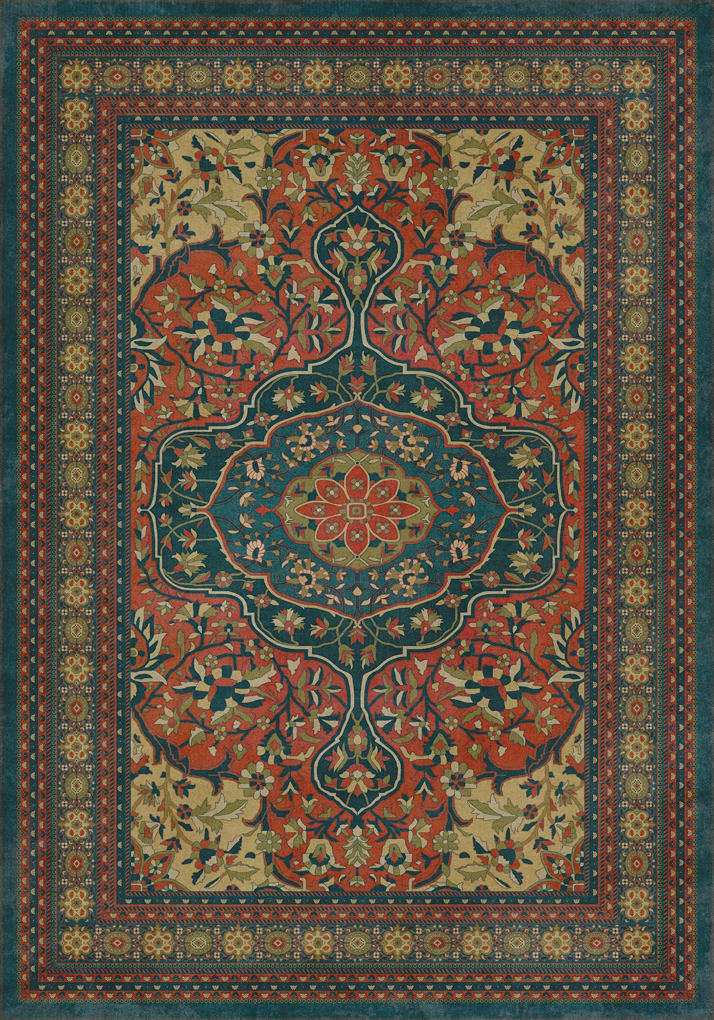Vintage Vinyl Rug - Farahan - Delara