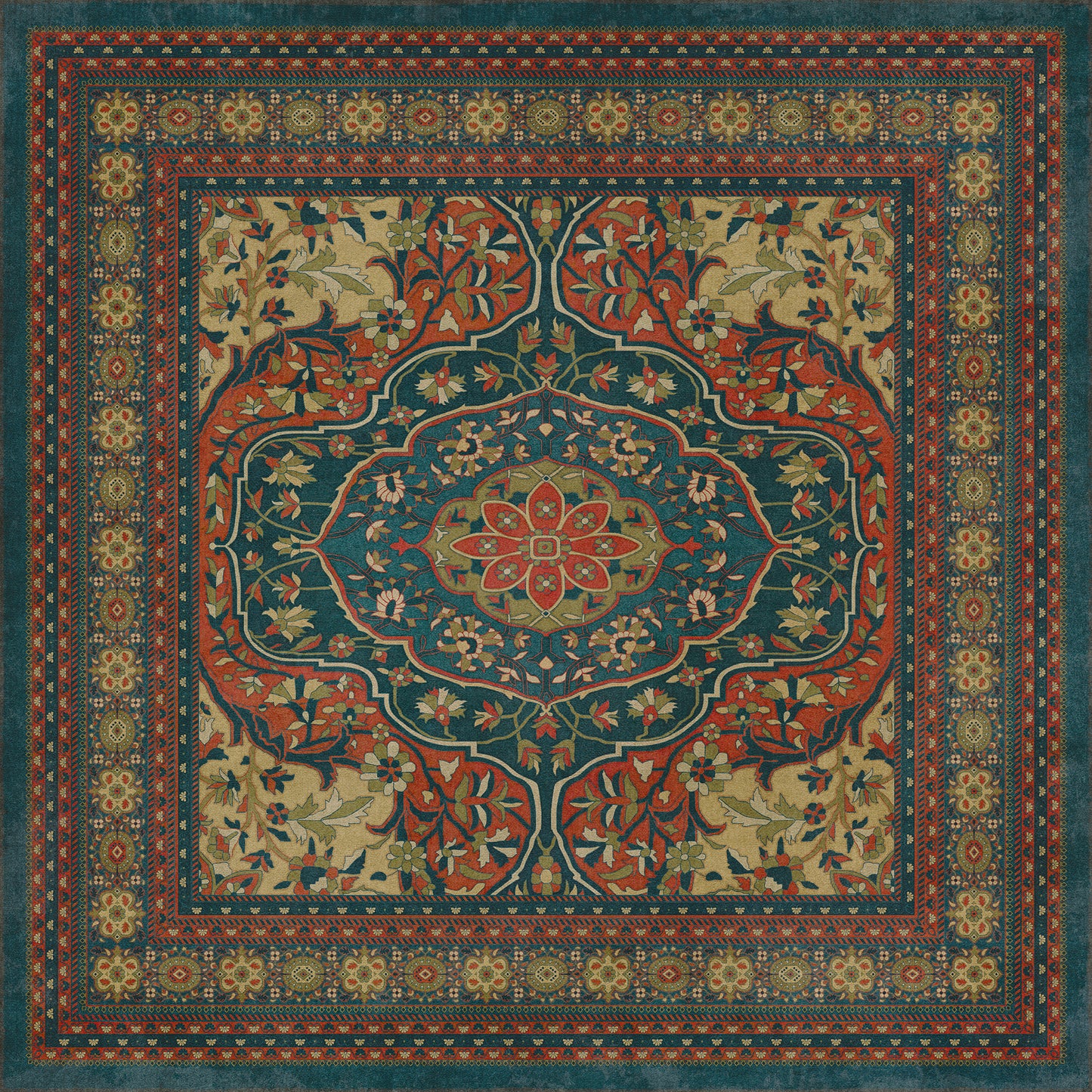 Vintage Vinyl Rug - Farahan - Delara
