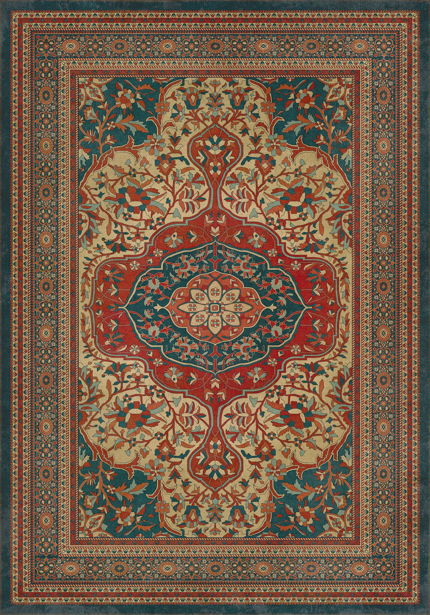 Vintage Vinyl Rug - Farahan - Farid