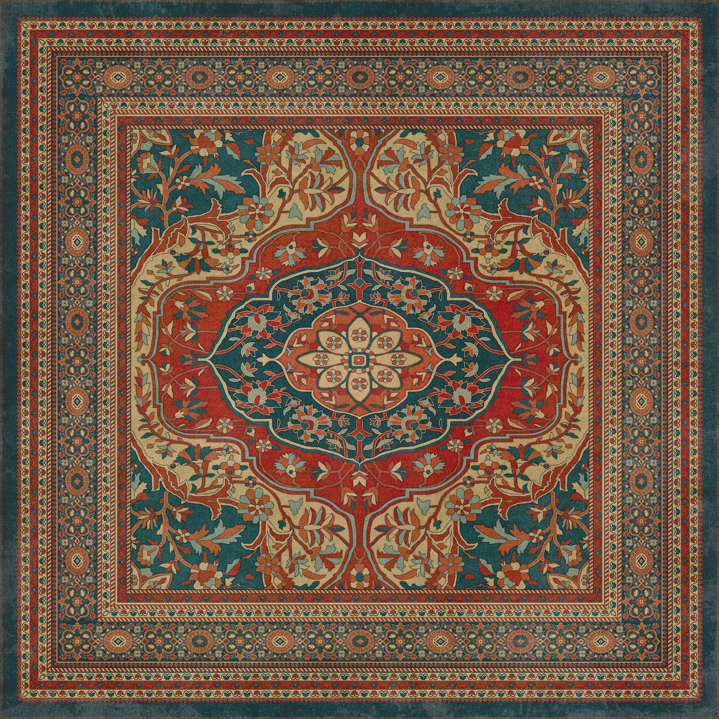 Vintage Vinyl Rug - Farahan - Farid