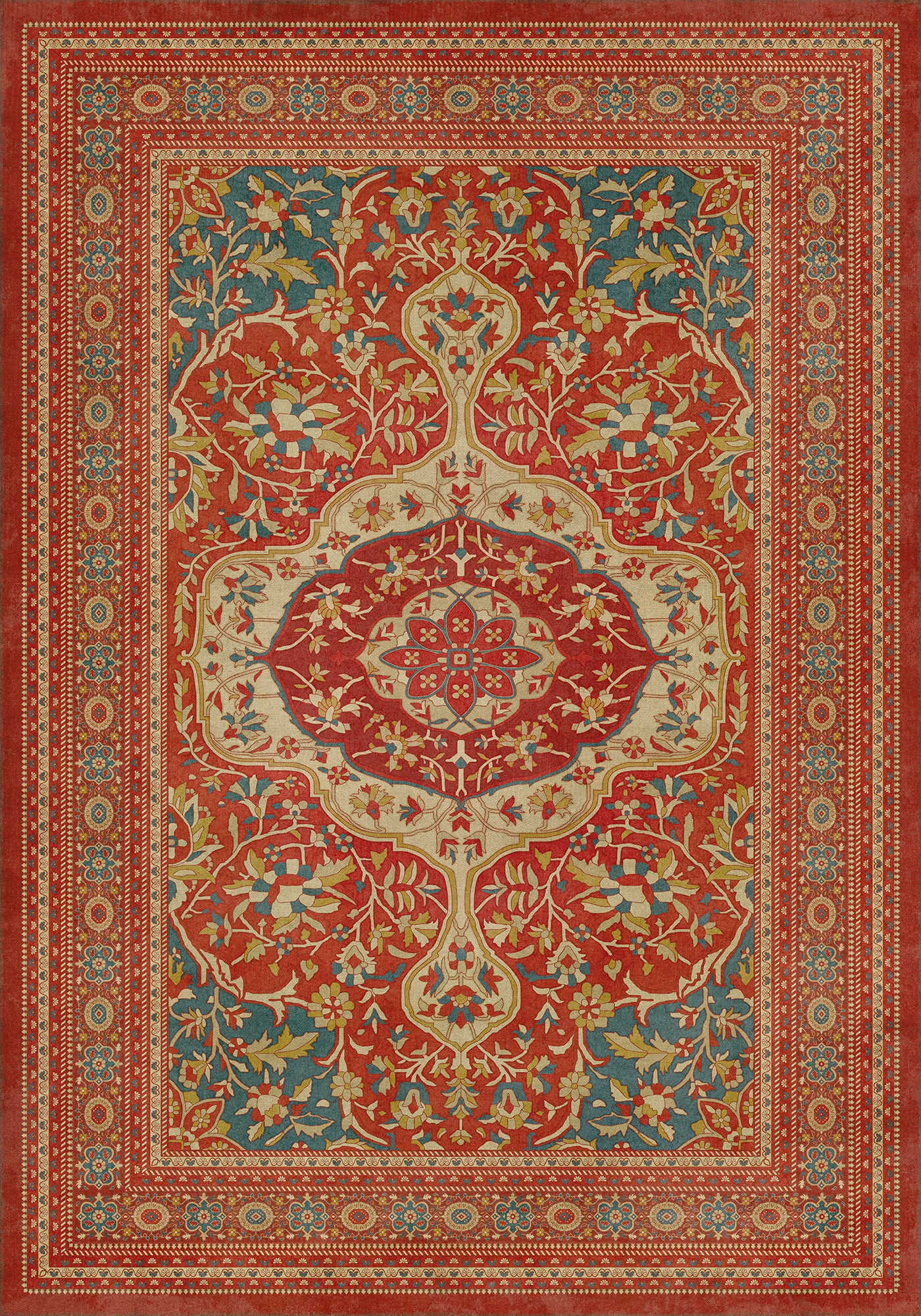 Vintage Vinyl Rug - Farahan - Firdaus