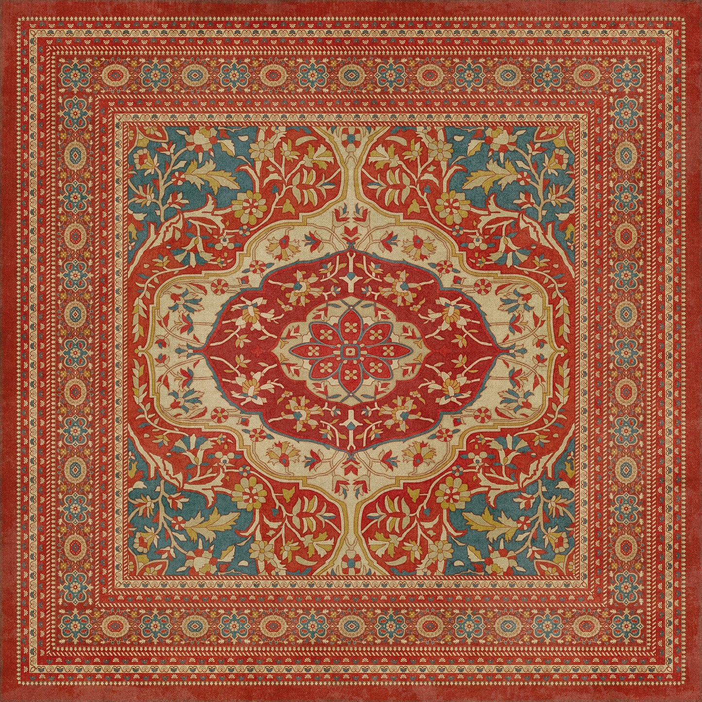 Vintage Vinyl Rug - Farahan - Firdaus