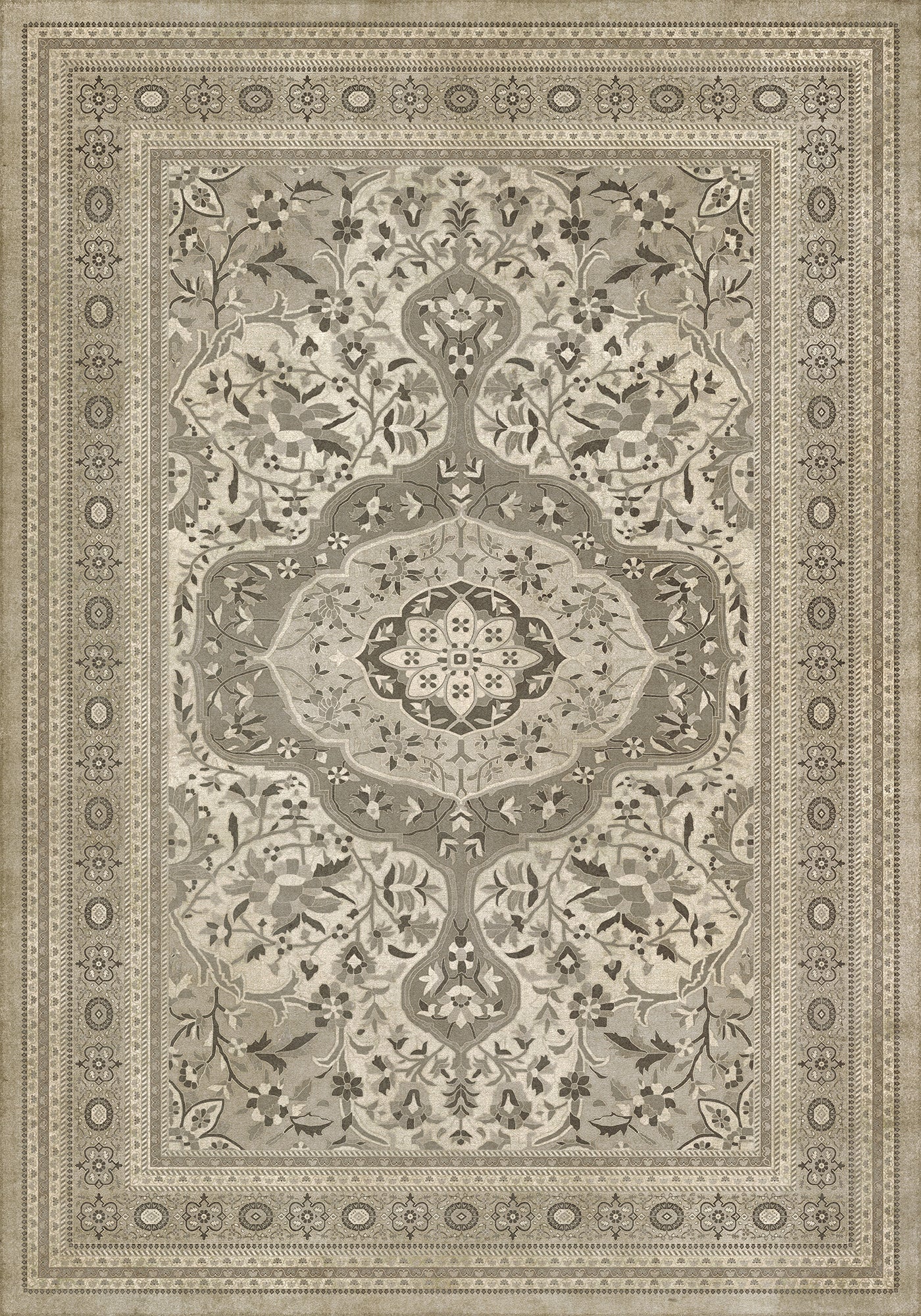 Vintage Vinyl Rug - Farahan - Mahtab