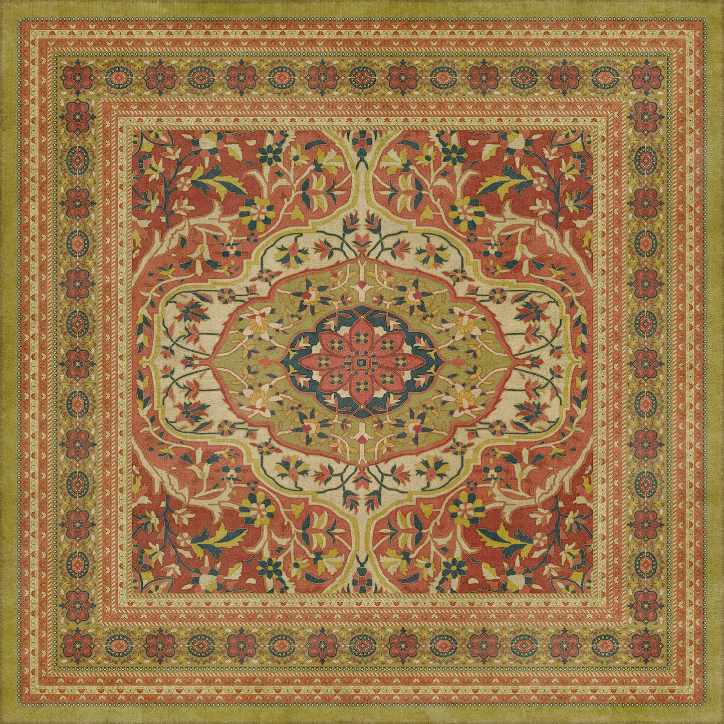 Vintage Vinyl Rug - Farahan - Mehr