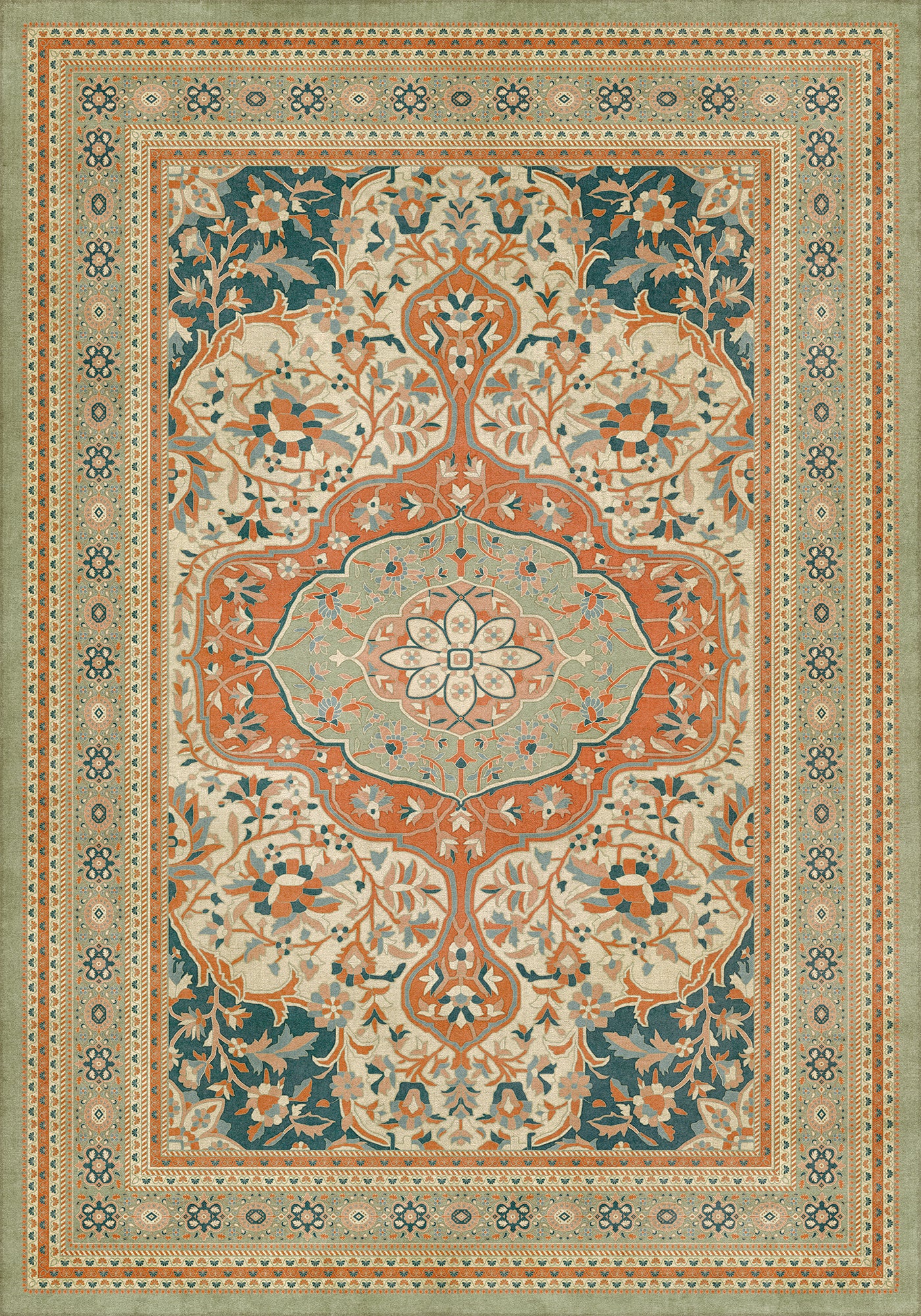Vintage Vinyl Rug - Farahan - Roya