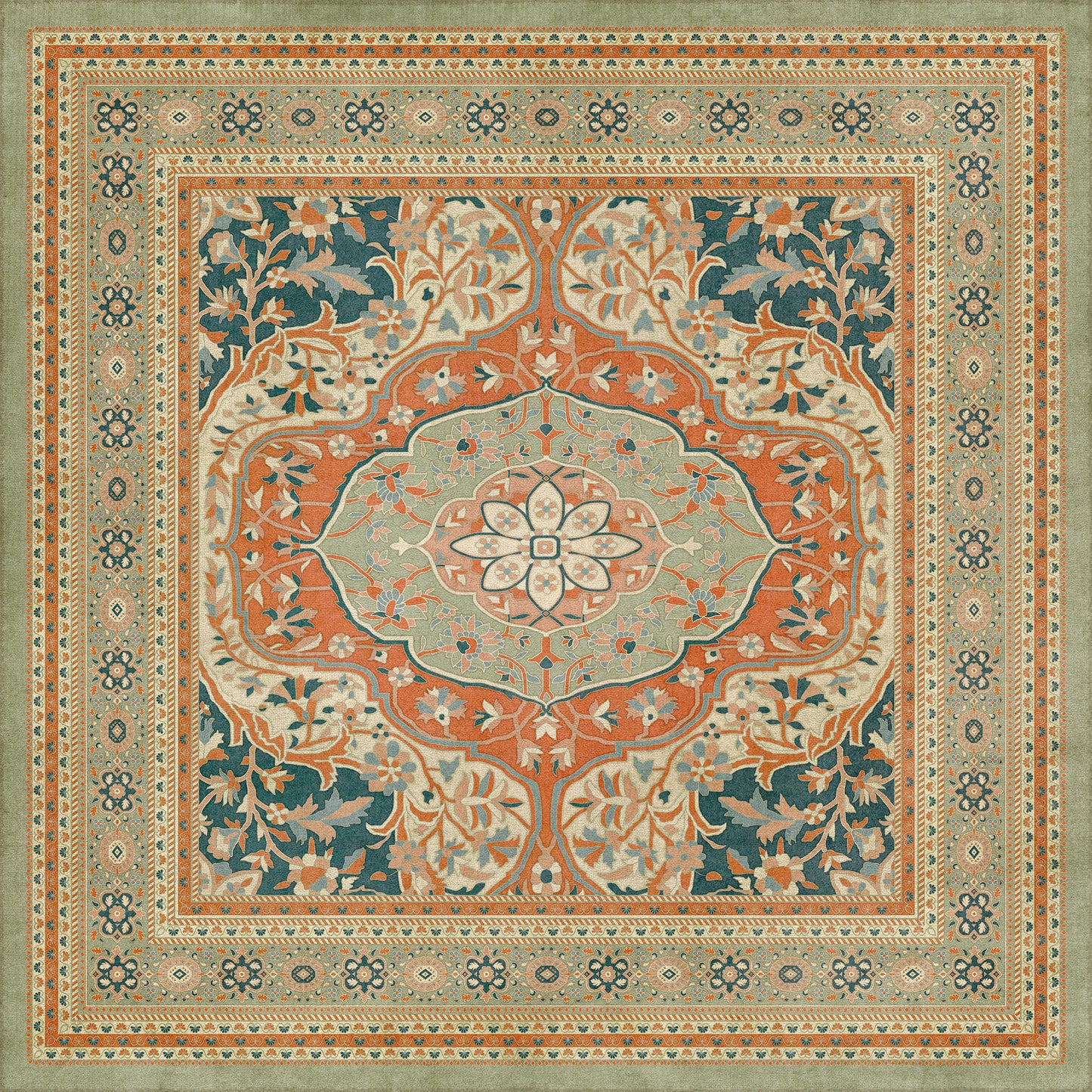 Vintage Vinyl Rug - Farahan - Roya