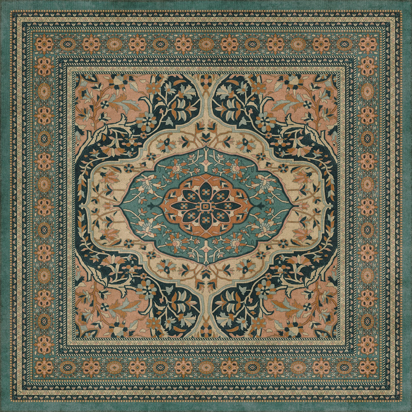 Vintage Vinyl Rug - Farahan - Ziba