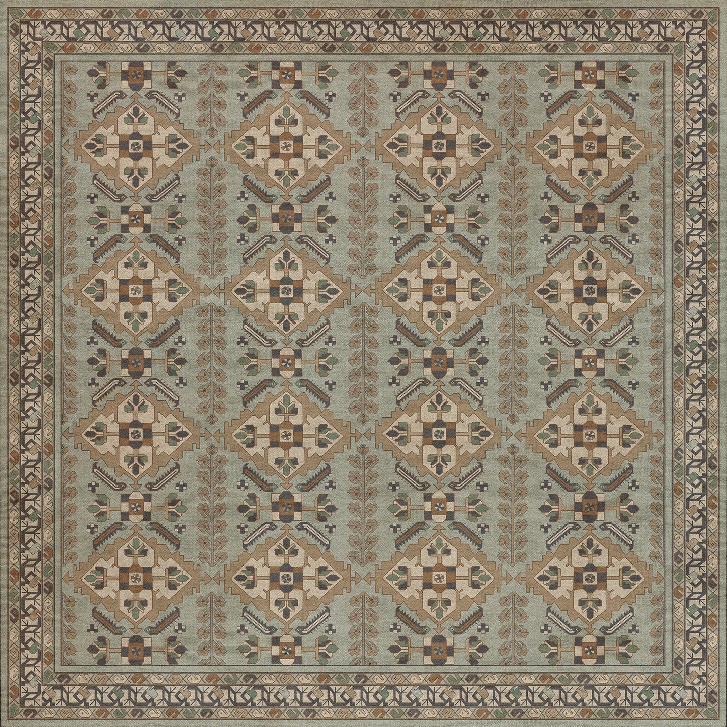 Vintage Vinyl Rug - Hamadan - Sadiq