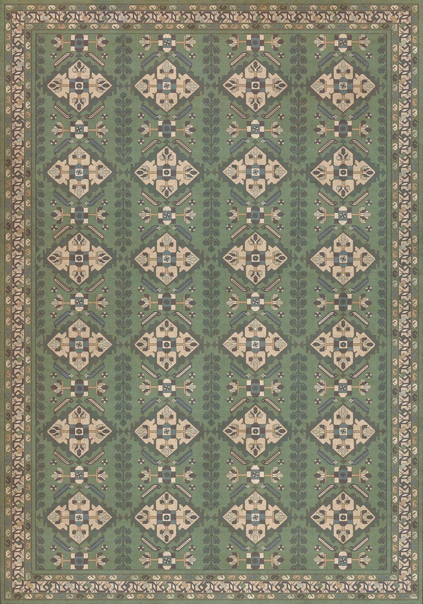Vintage Vinyl Rug - Hamadan - Yakamoz