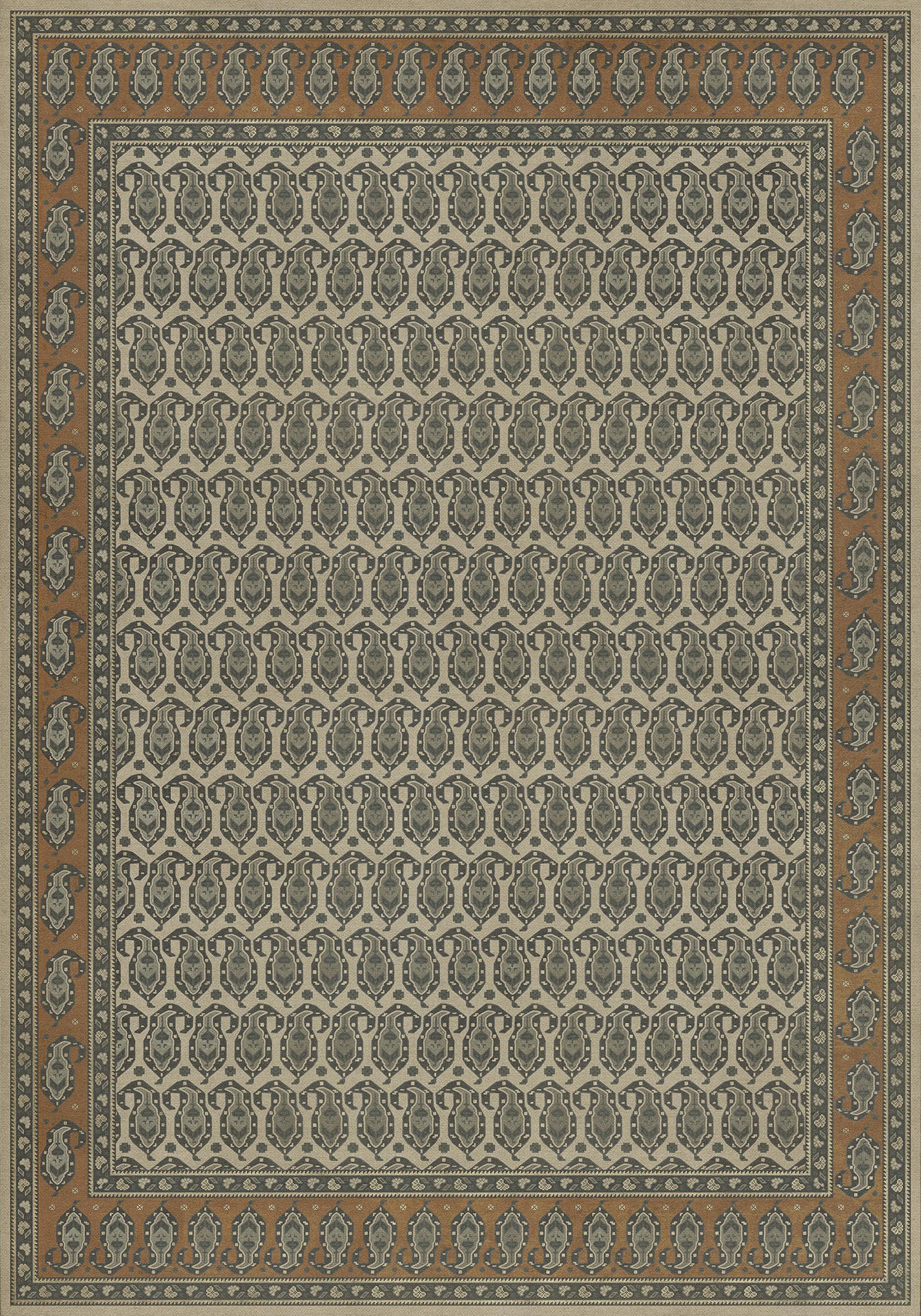 Vintage Vinyl Rug - Kintala - Frumos
