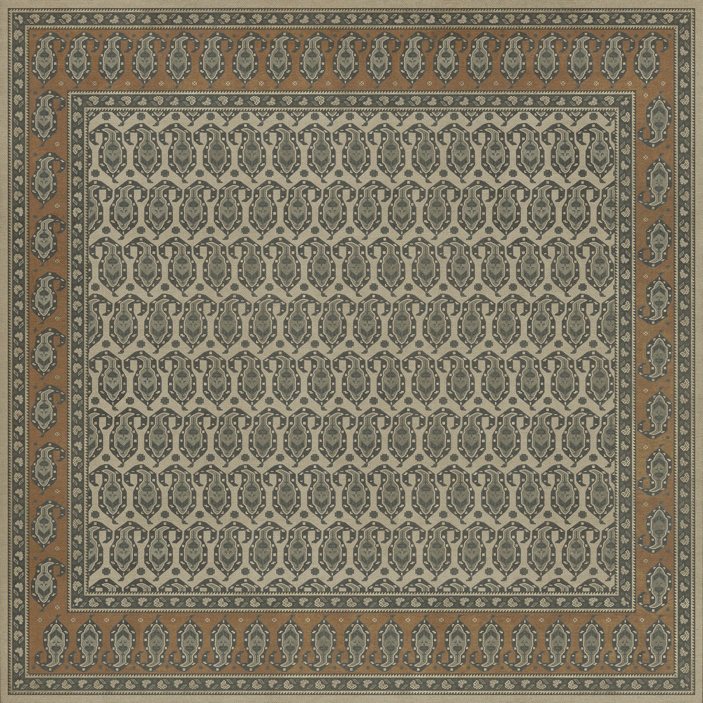Vintage Vinyl Rug - Kintala - Frumos