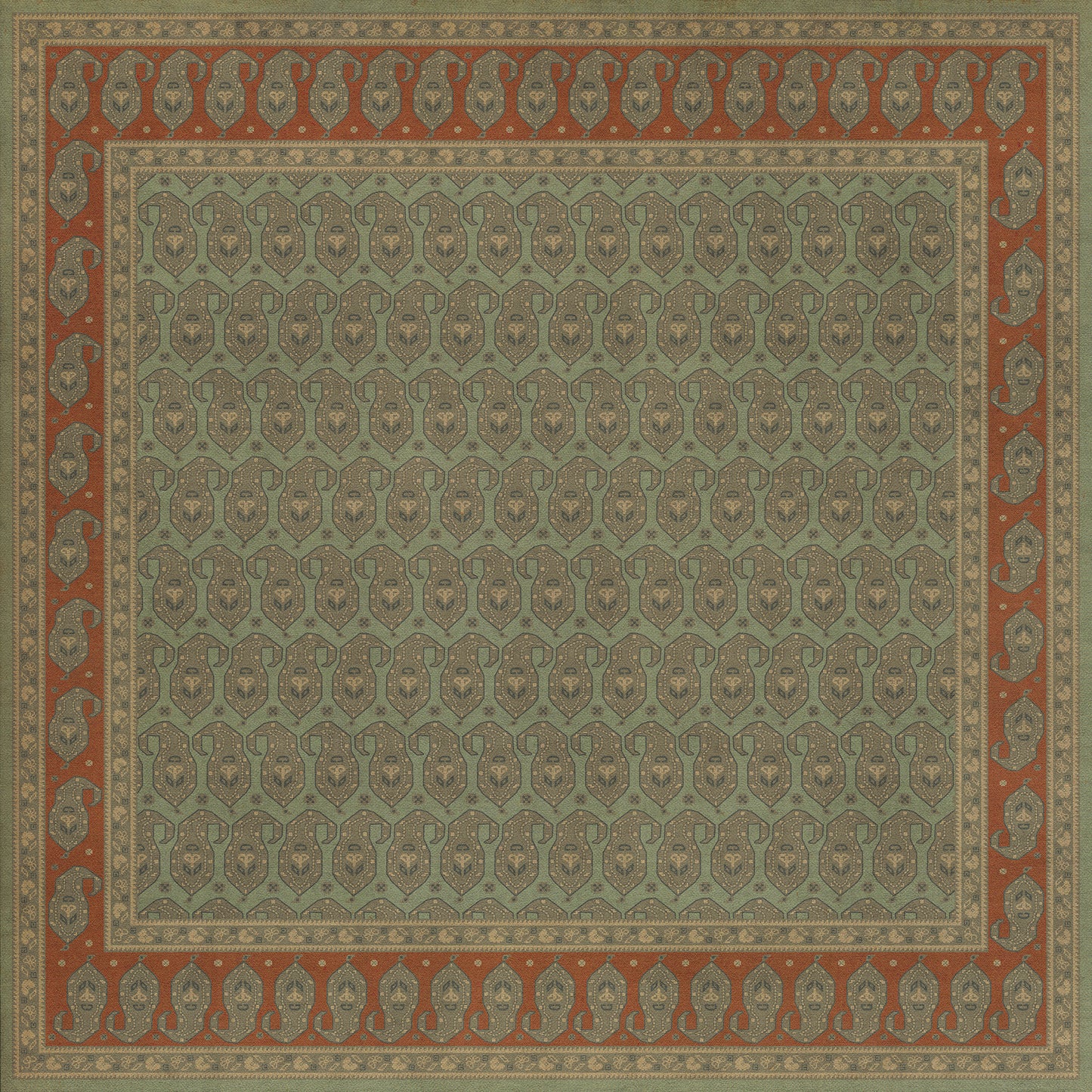 Vintage Vinyl Rug - Kintala - Nuri