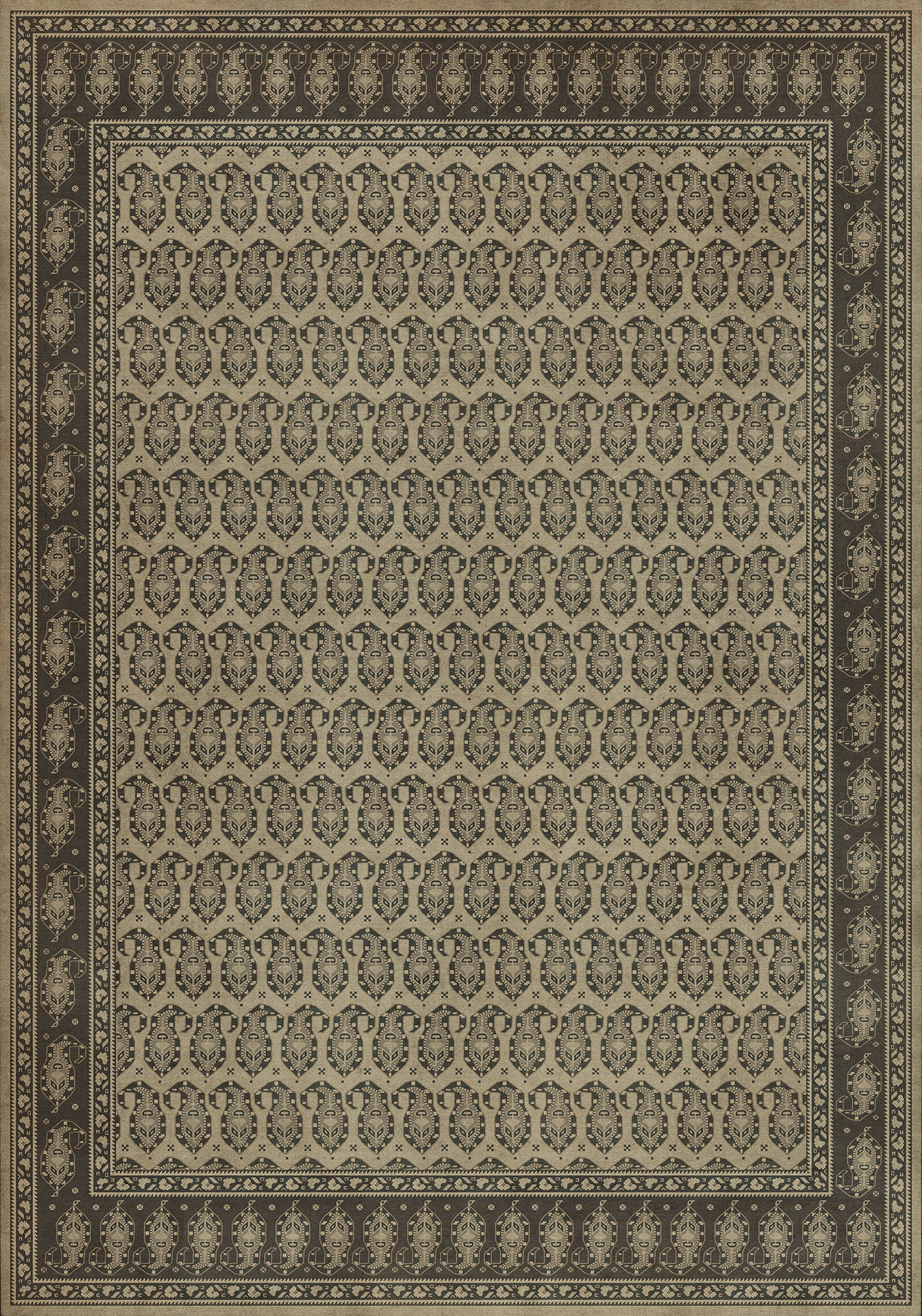 Vintage Vinyl Rug - Kintala - Spiuni